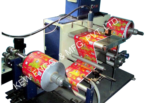 Industrial Inkjet Printer with Winding Rewinding Machine